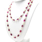 14k Solid Gold Necklace -  Natural Pearl And Rubelite, SGGRC-181