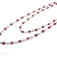 14k Solid Gold Necklace -  Natural Pearl And Rubelite, SGGRC-181