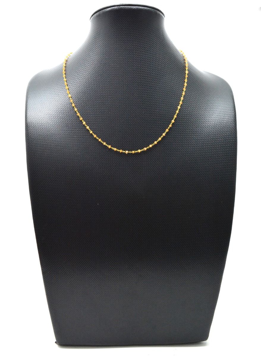14k Solid Gold Necklace In Roundel Shape - 2MM, SGGRC-183