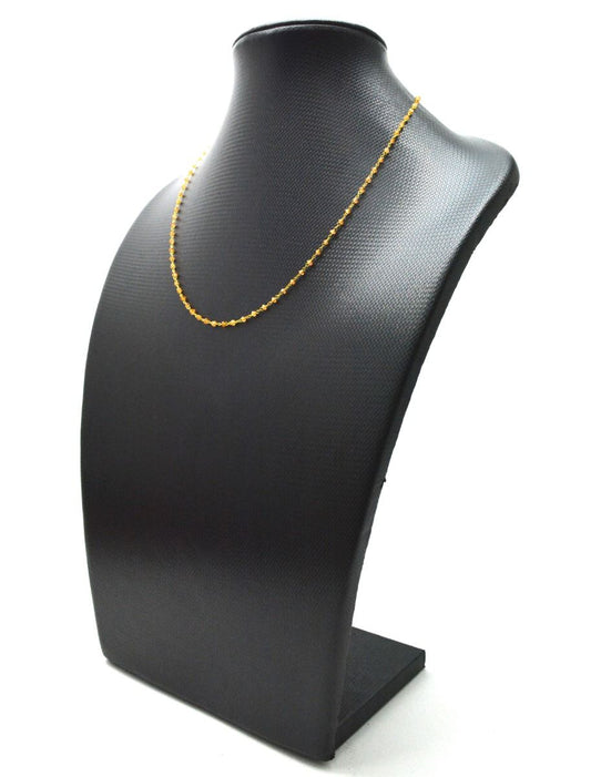 14k Solid Gold Necklace In Roundel Shape - 2MM, SGGRC-183