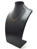 14k Solid Gold Necklace In Roundel Shape - 2MM, SGGRC-183