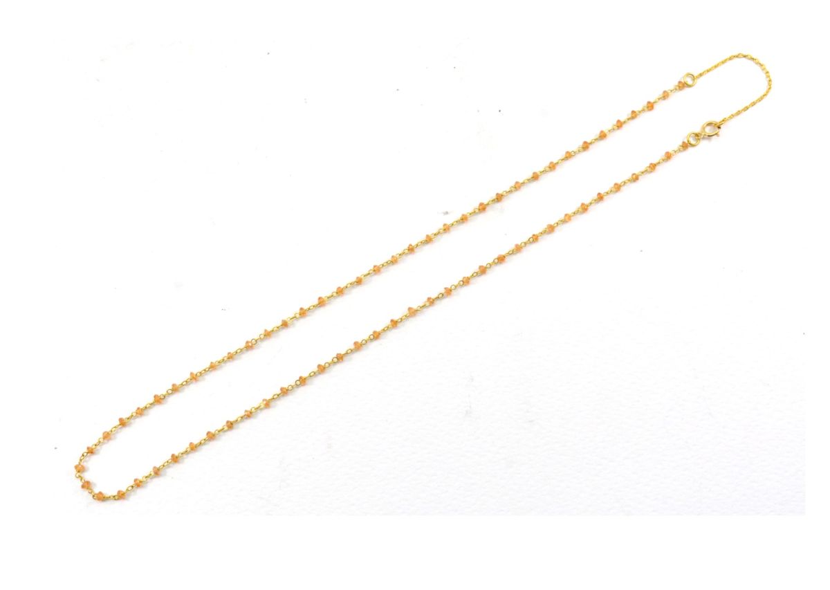 14k Solid Gold Necklace In Roundel Shape - 2MM, SGGRC-183