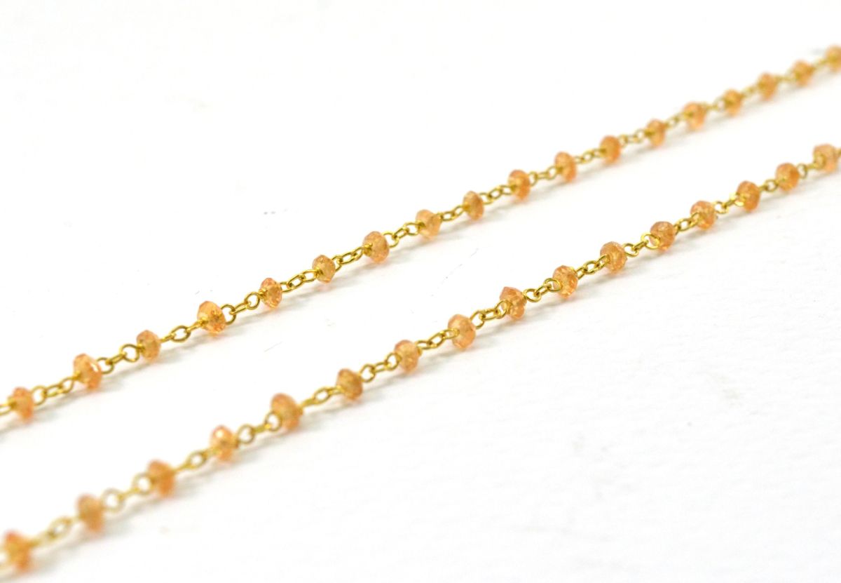 14k Solid Gold Necklace In Roundel Shape - 2MM