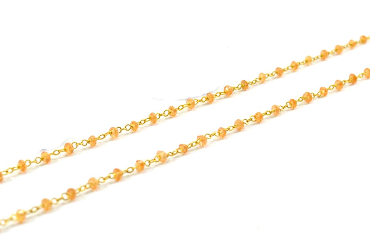 14k Solid Gold Necklace In Roundel Shape - 2MM, SGGRC-183