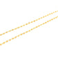 14k Solid Gold Necklace With Natural Orange Sapphire Stone, 2mm -  SGGRC-184