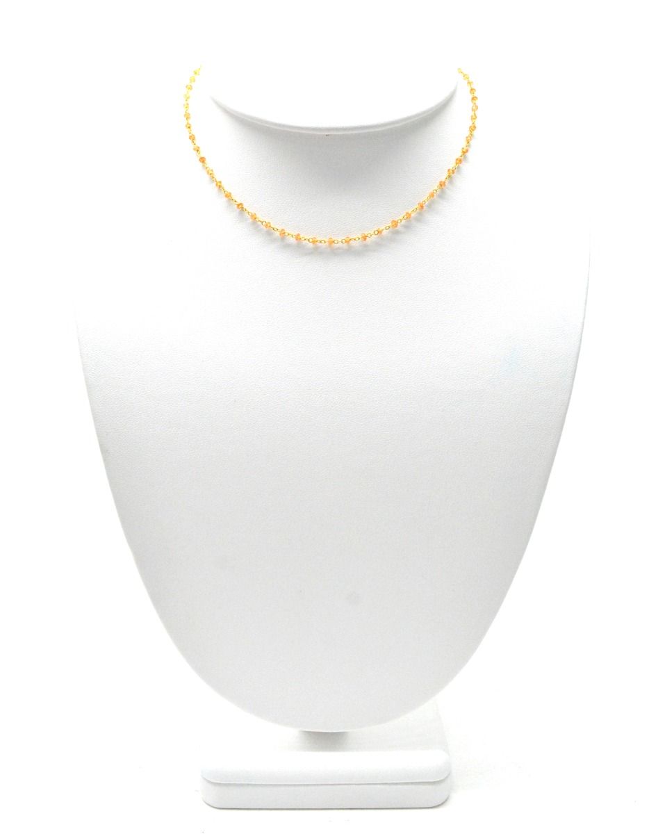 14k Solid Gold Necklace With AAA Quality in 2mm Size
