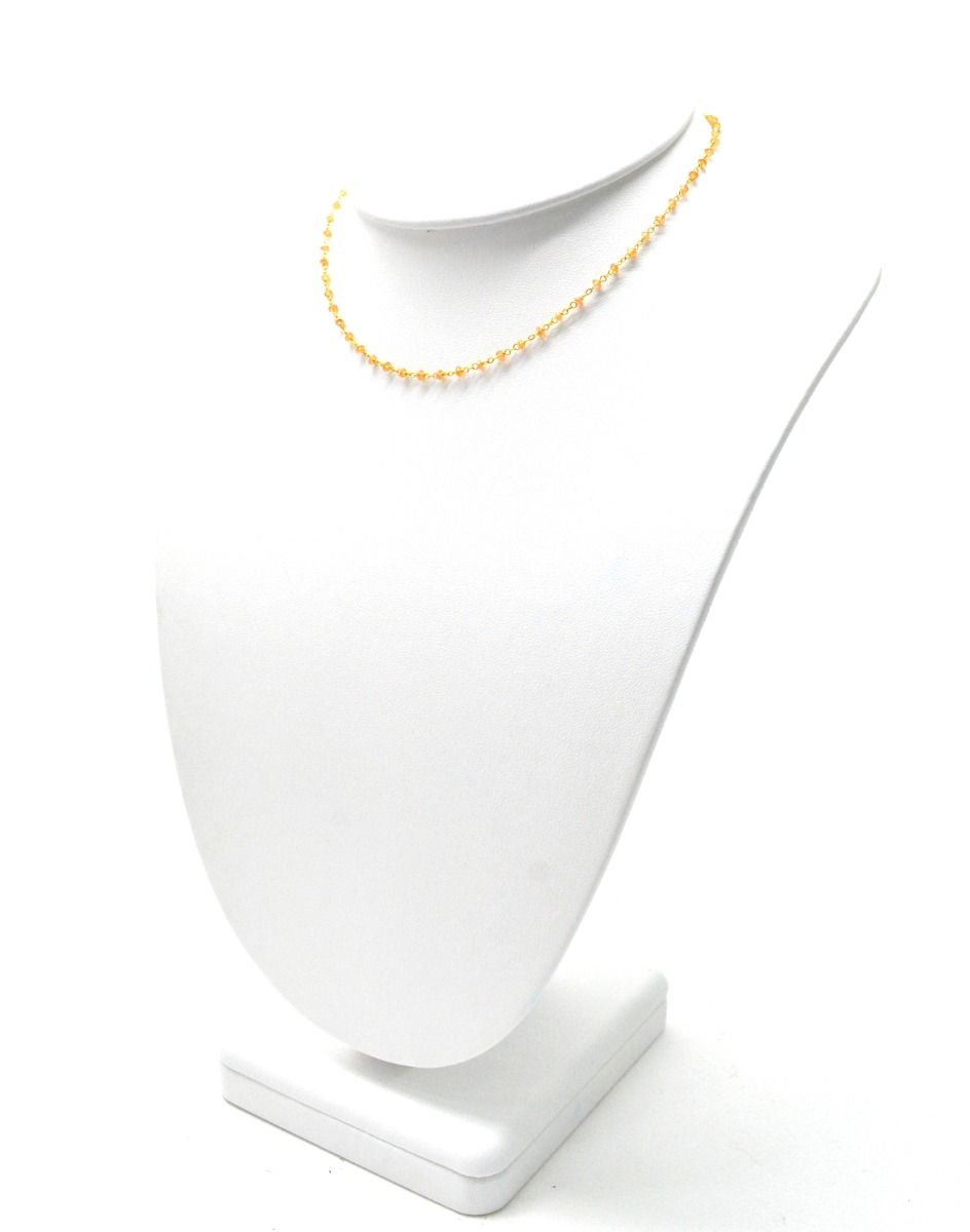 14k Solid Gold Necklace With AAA Quality in 2mm Size, SGGRC-186
