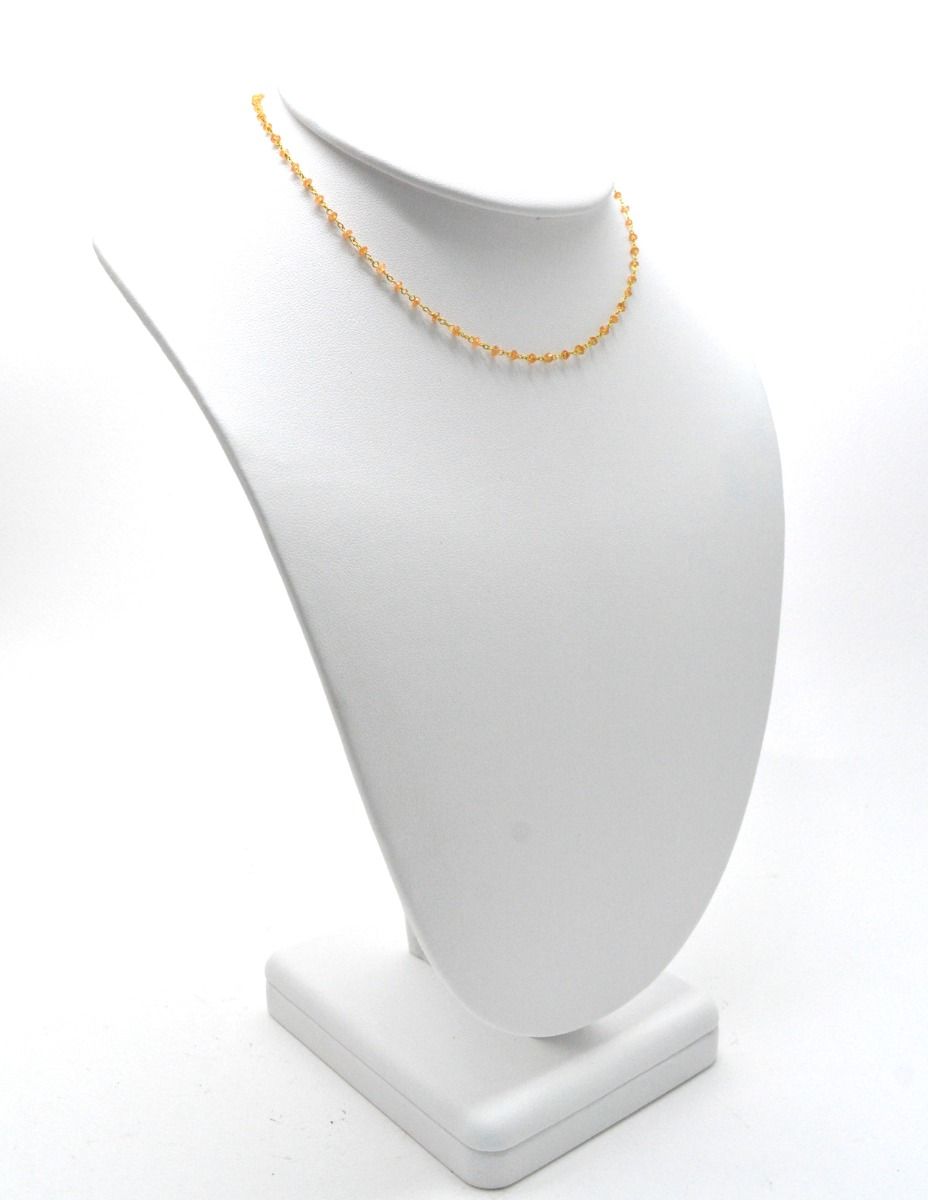 14k Solid Gold Necklace With AAA Quality in 2mm Size
