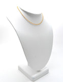 14k Solid Gold Necklace With AAA Quality in 2mm Size, SGGRC-186