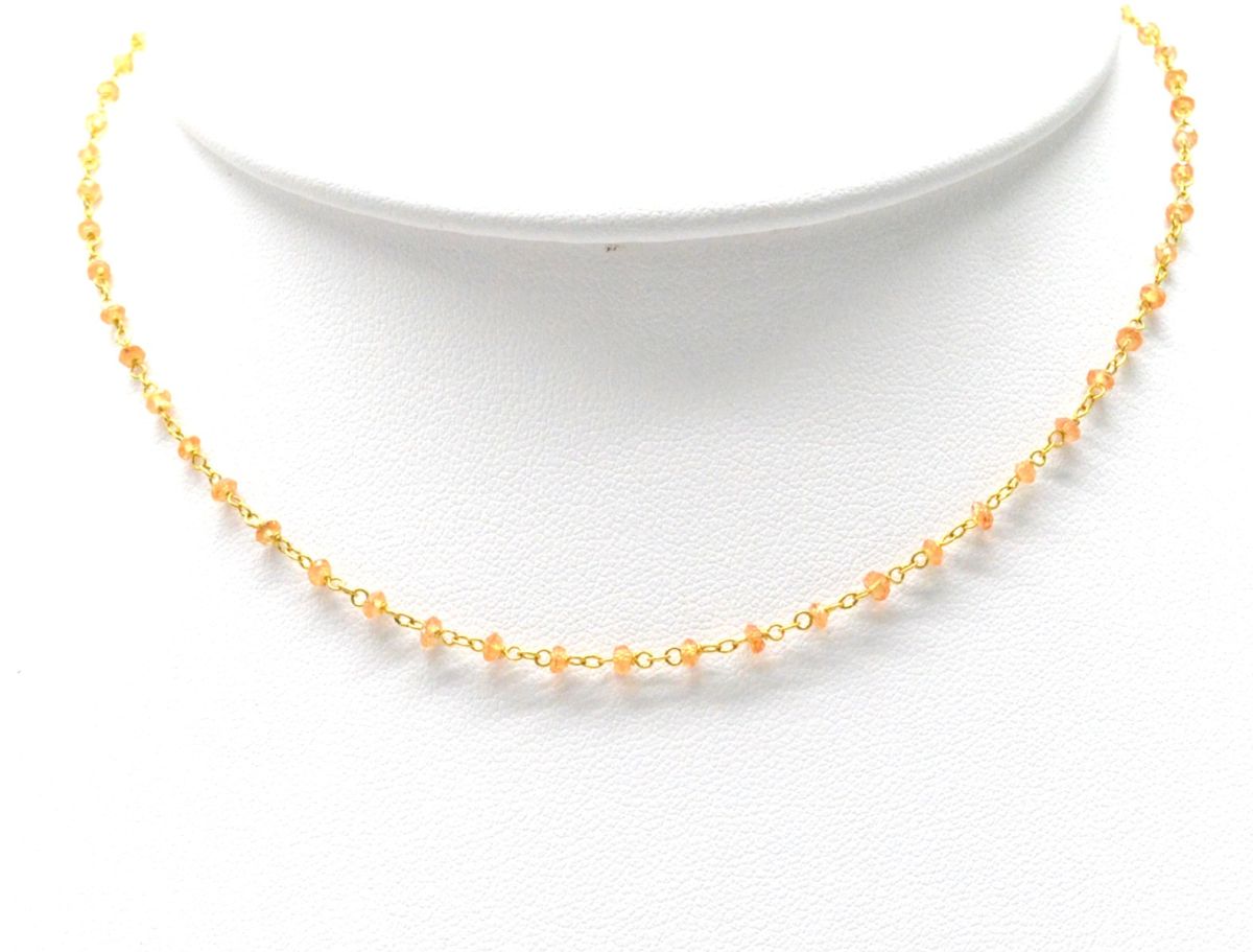 14k Solid Gold Necklace With AAA Quality in 2mm Size, SGGRC-186