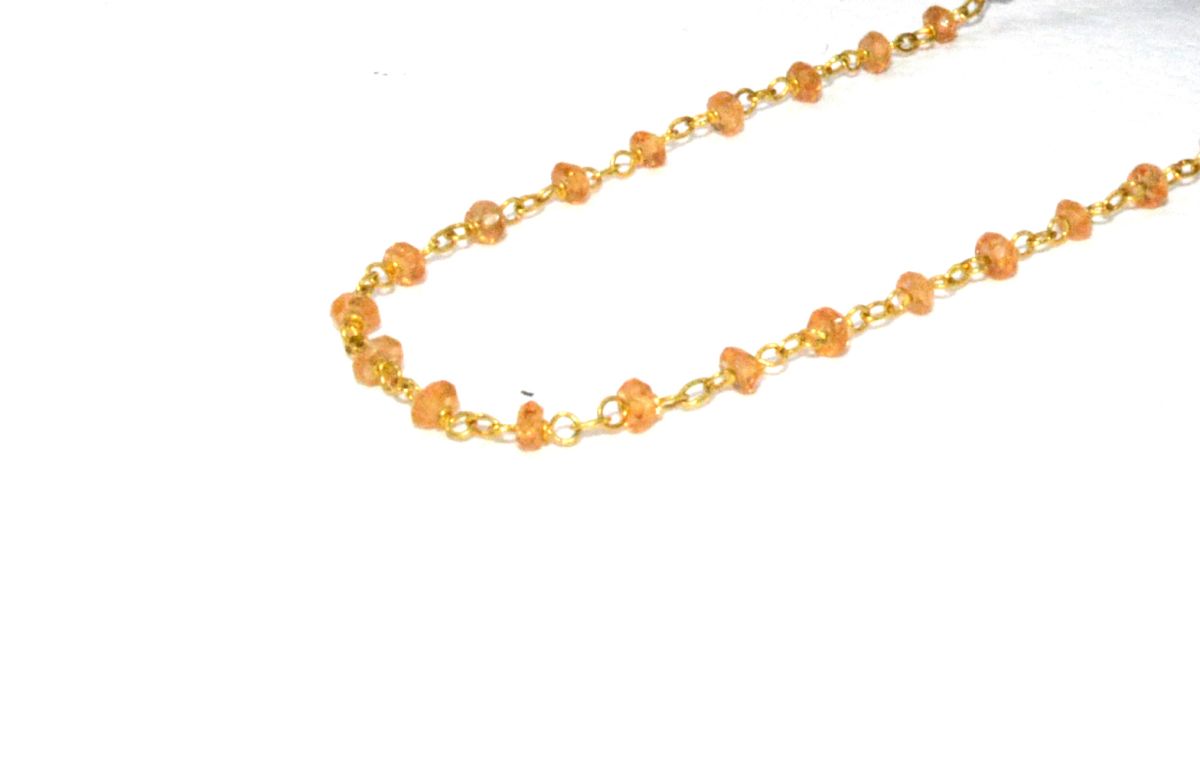 14k Solid Gold Necklace With AAA Quality in 2mm Size
