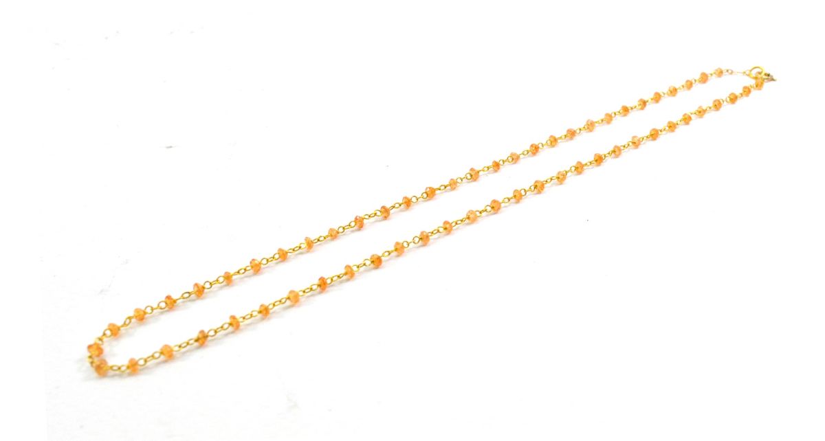 14k Solid Gold Necklace With AAA Quality in 2mm Size