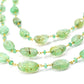 14k Solid Gold Necklace With Natural Emerald Stone - Oval-7.00x5.50mm ,Roundel-3.00mm SGGRC-189