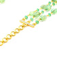 14k Solid Gold Necklace With Natural Emerald Stone - Oval-7.00x5.50mm ,Roundel-3.00mm SGGRC-189