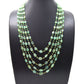 14k Solid Gold Necklace -  Natural Emerald Stones , SGGRC-190