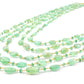 14k Solid Gold Necklace -  Natural Emerald Stones , SGGRC-190