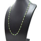 14k Solid Gold Necklace Studded With Natural Emerald Stone - 6.00x4.50mm, SGGRC-191