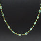 14k Solid Gold Necklace Studded With Natural Emerald Stone - 6.00x4.50mm