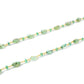 14k Solid Gold Necklace Studded With Natural Emerald Stone - 6.00x4.50mm, SGGRC-191