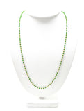 14k Solid Gold Necklace With Natural Tsavorite Stone