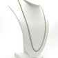 14k Solid Gold Necklace With Natural Tsavorite Stone - SGGRC-194