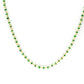 14k Solid Gold Necklace With Natural Tsavorite Stone - SGGRC-194