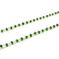 14k Solid Gold Necklace With Natural Tsavorite Stone - SGGRC-194