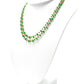 14k Solid yellow Gold Necklace With Emerald Stone In 4-6 MM