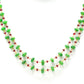 14k Solid yellow Gold Necklace With Emerald Stone In 4-6 MM,  SGGRC-195