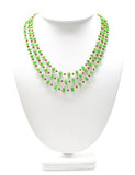 14k Solid yellow Gold Necklace With AAA Quality In 4.50 - 6.50 MM