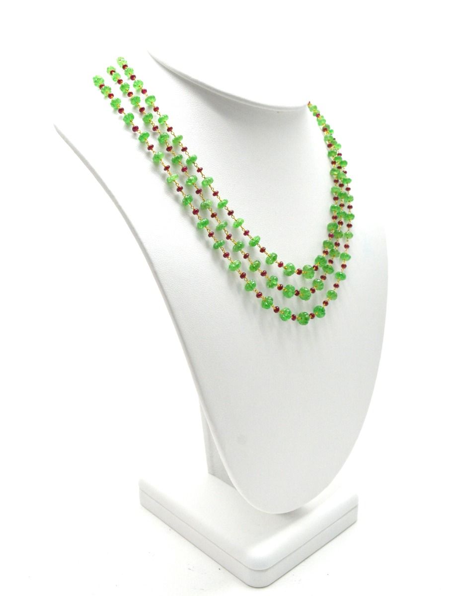 14k Solid yellow Gold Necklace With AAA Quality In 4.50 - 6.50 MM, SGGRC-199