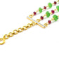 14k Solid yellow Gold Necklace With AAA Quality In 4.50 - 6.50 MM, SGGRC-199
