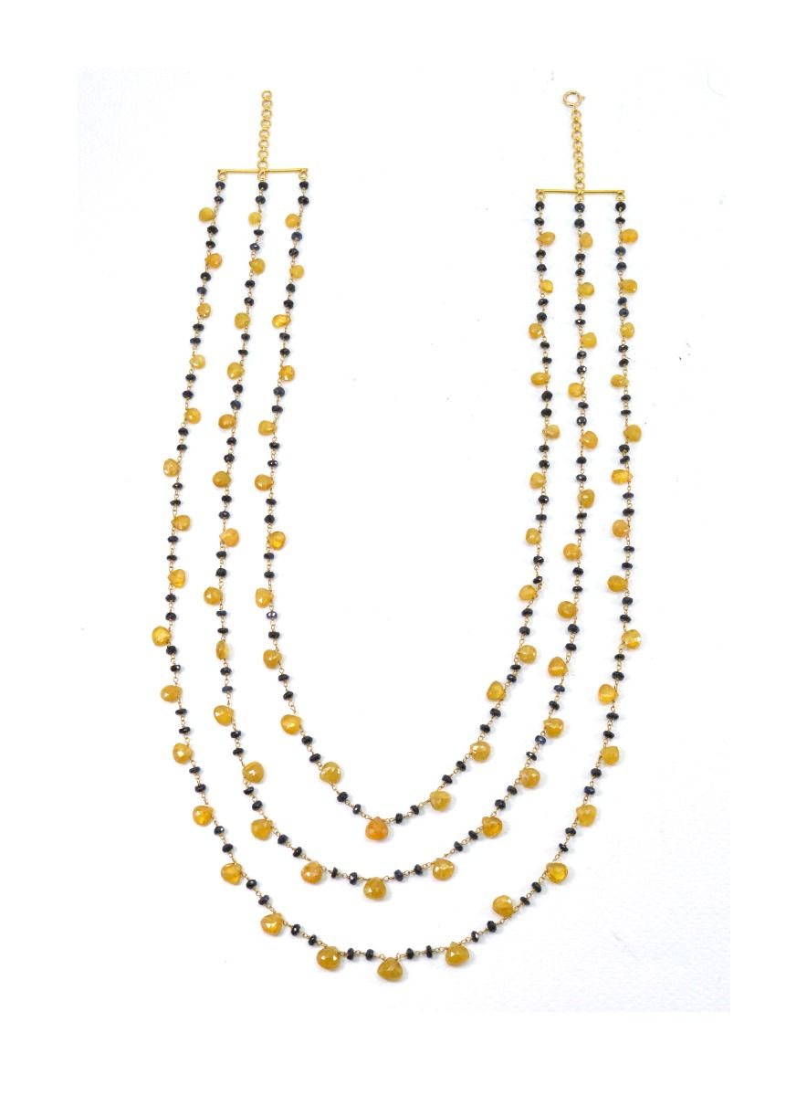 14k Solid yellow Gold Necklace With Sapphire, Ruby Stone , 2.50 MM -  SGGRC-200