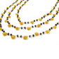 14k Solid yellow Gold Necklace With Sapphire, Ruby Stone , 2.50 MM -  SGGRC-200