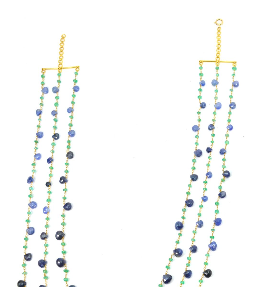 14k Solid yellow Gold Necklace In Heart and Rounde Shape, SGGRC-204