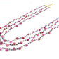 14k Solid yellow Gold Necklace With Natural Ruby Sapphire In 2.50 MM, SGGRC-206