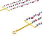 14k Solid yellow Gold Necklace With Natural Ruby Sapphire In 2.50 MM, SGGRC-206