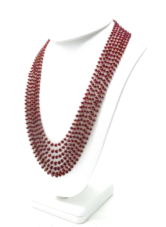 14k Solid yellow Gold Necklace In 4.00 - 6.00 MM Size - view 3