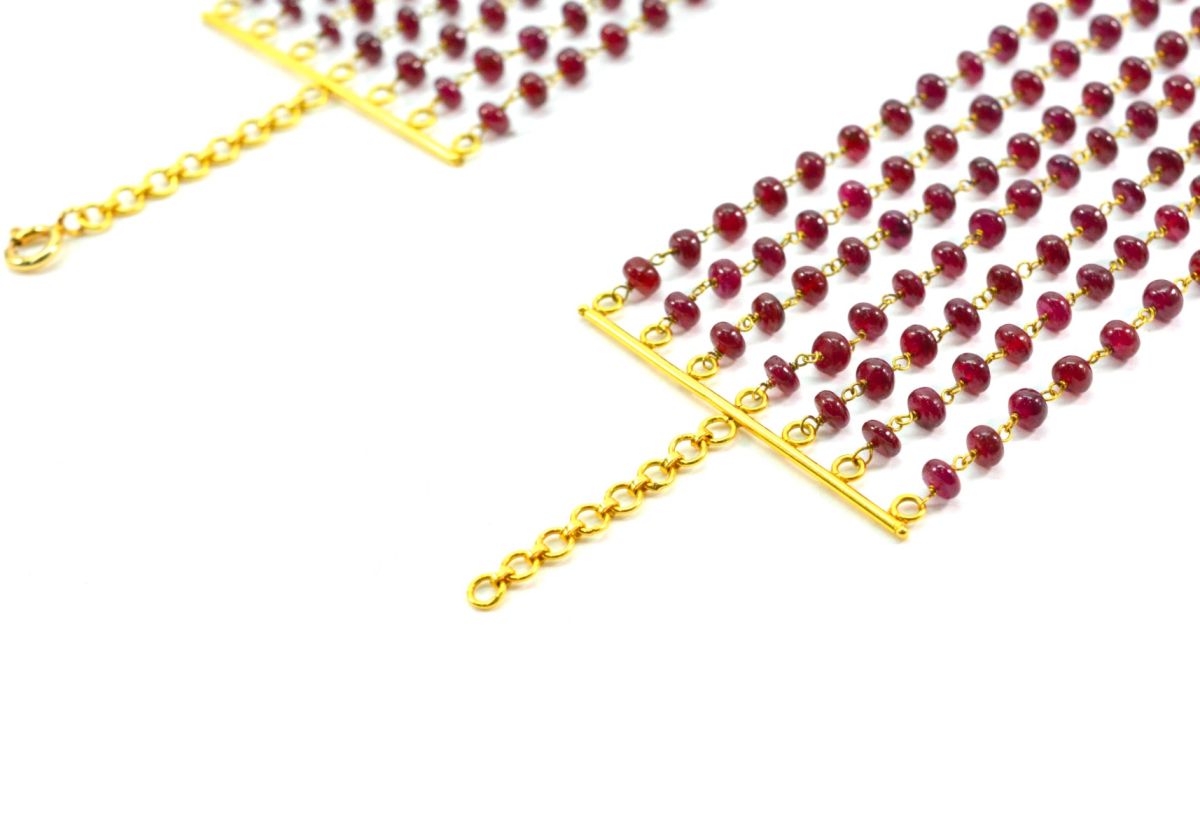 14k Solid yellow Gold Necklace In 4.00 - 6.00 MM Size, SGGRC-207