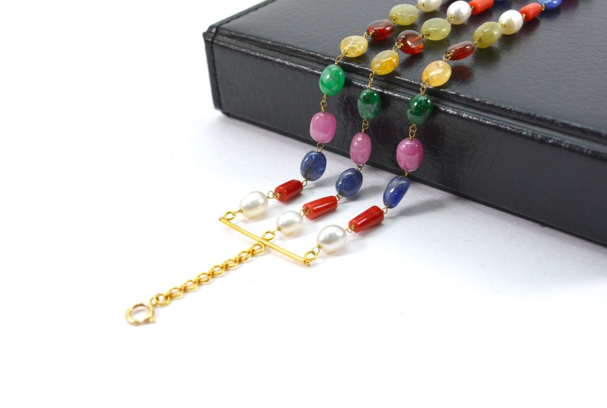 Beautiful 14k Solid yellow Gold Bracelet With Mix Size