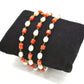 Wonderful 14k Solid yellow Gold Bracelet With Coral Stone -  SGGRC-211