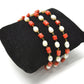 Wonderful 14k Solid yellow Gold Bracelet With Coral Stone -  SGGRC-211