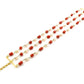 Wonderful 14k Solid yellow Gold Bracelet With Coral Stone -  SGGRC-211