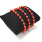 Amazing  14k Solid yellow Gold Bracelet Studded With Coral Stone - SGGRC-212