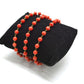 Amazing  14k Solid yellow Gold Bracelet Studded With Coral Stone - SGGRC-212
