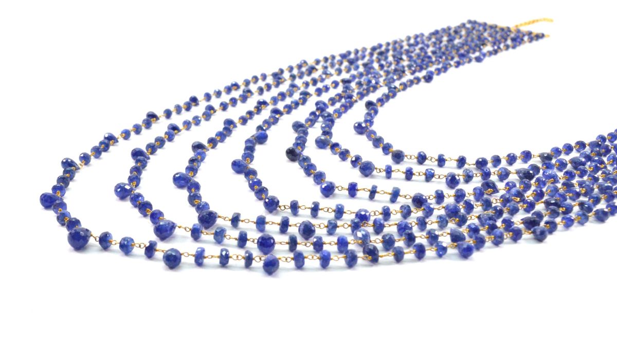 14k Solid yellow Gold Necklace With AAA Quality In 3.00 -4.00MM , SGGRC-214