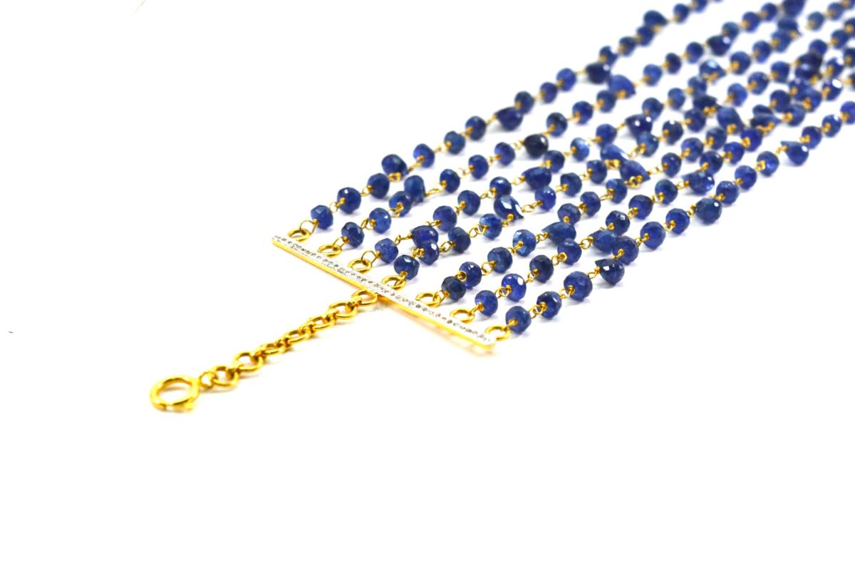 14k Solid yellow Gold Necklace With AAA Quality In 3.00 -4.00MM , SGGRC-214