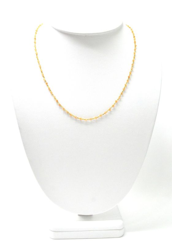 Impressive 14k Solid yellow Gold Necklace In 2mm Size
