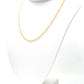Impressive 14k Solid yellow Gold Necklace In 2mm Size