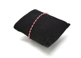 14k Solid yellow Gold Necklace Studded With Pink Sapphire Stone - SGGRC-218